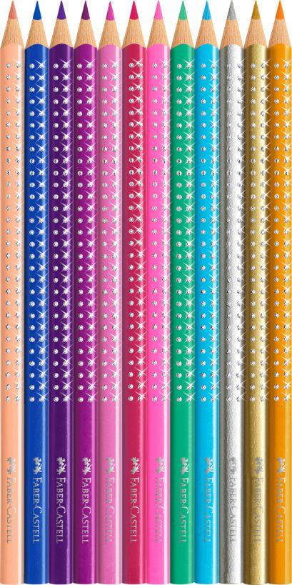 Pastelky Sparkle set 12 farebný-plech