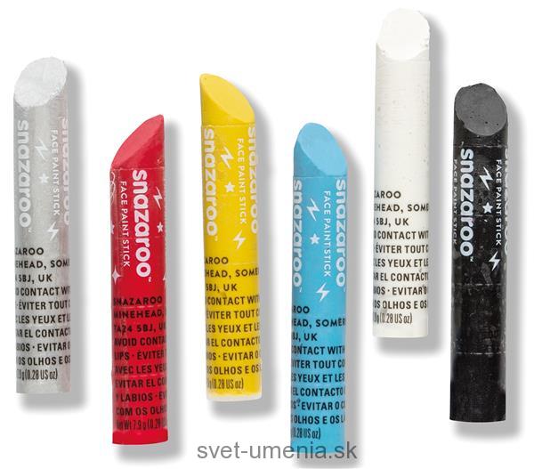 Farby na tvár v tyčinke Snazaroo Boys, 6 odtieňov