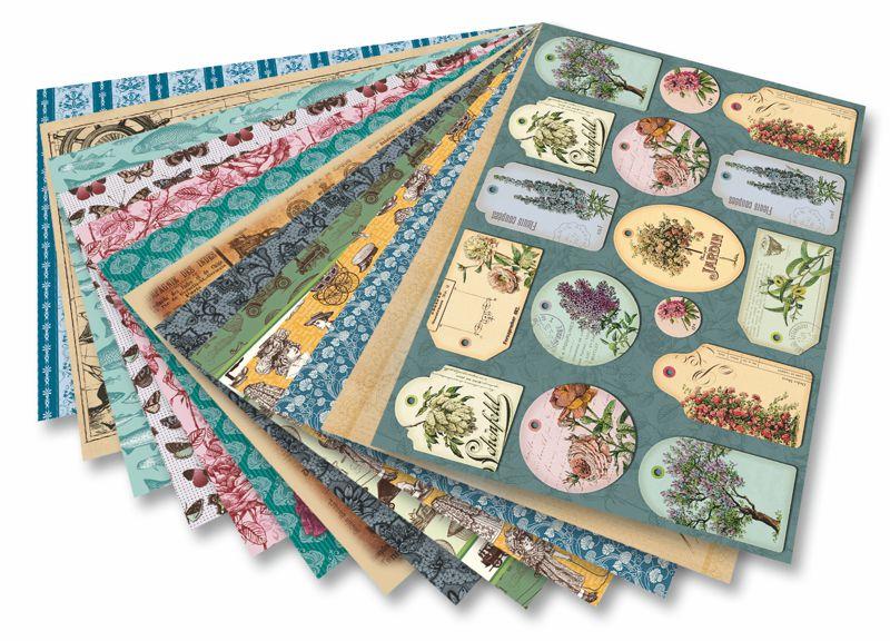 Motívblok 24 x 34 cm Vintage I, 26 hárkov