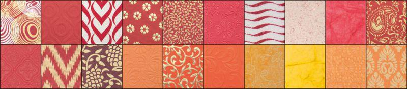 Ručný papier Farby Indie-Mumbai, A4, 20 hárkov