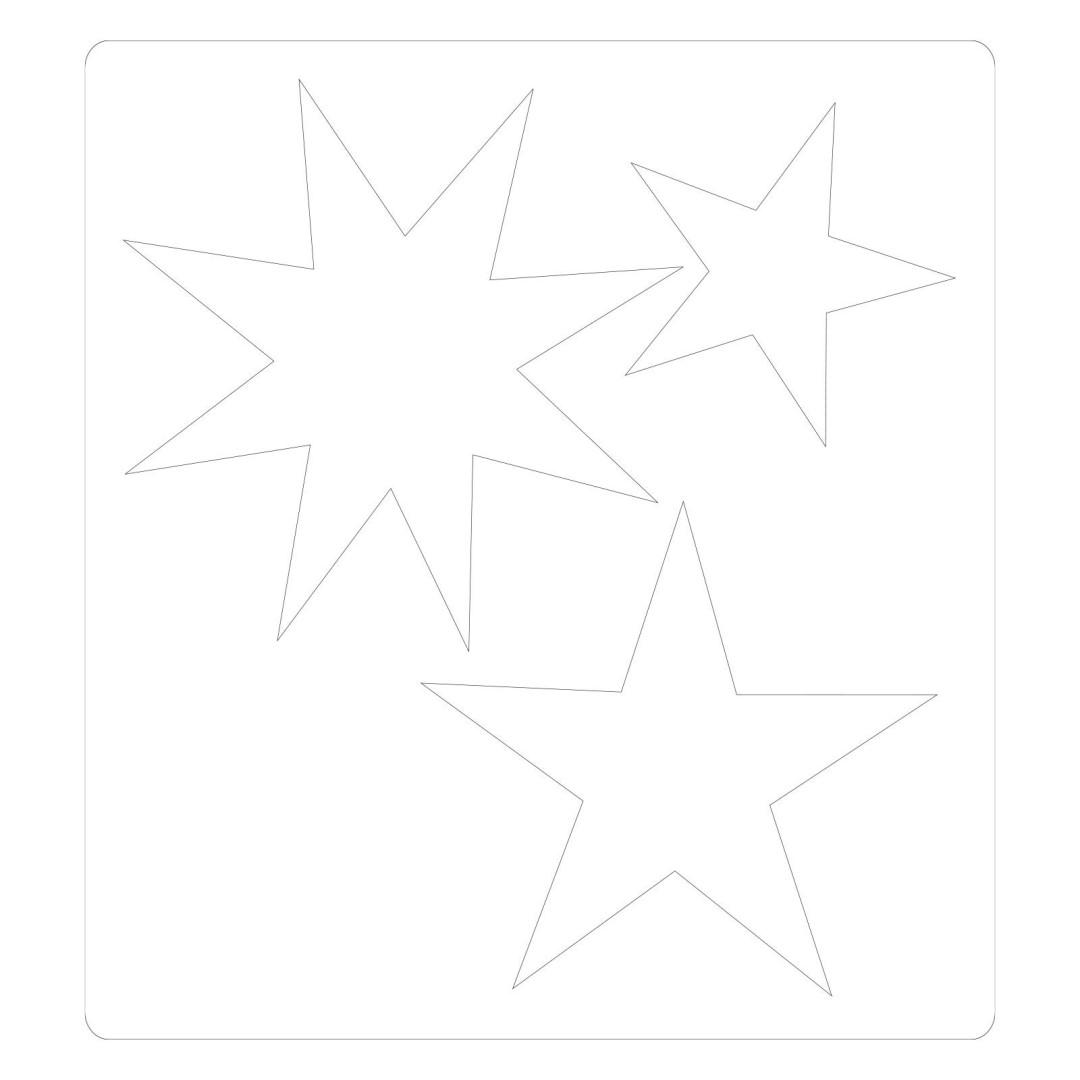 Sizzix Vyrezávacia šablona Bigz - Zimné hvězdy