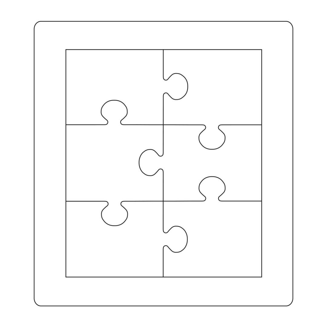Sizzix Vyrezávacia šablóna BigZ - puzzle