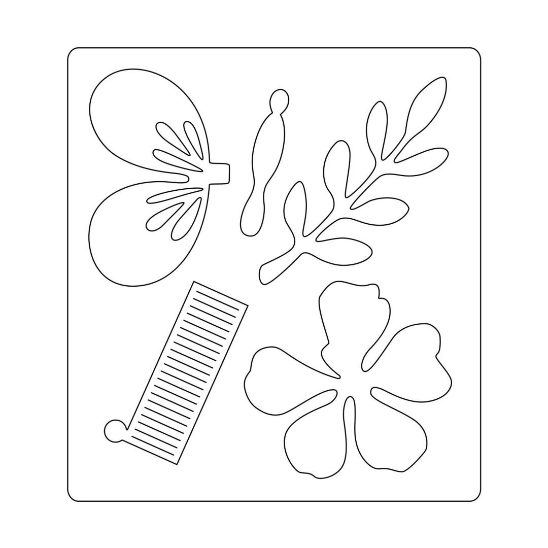 SIZZIX Sada - vyrezávacie šablóny Bigz 5ks + embosovacia kapsa 1ks - Motýlia výzdoba