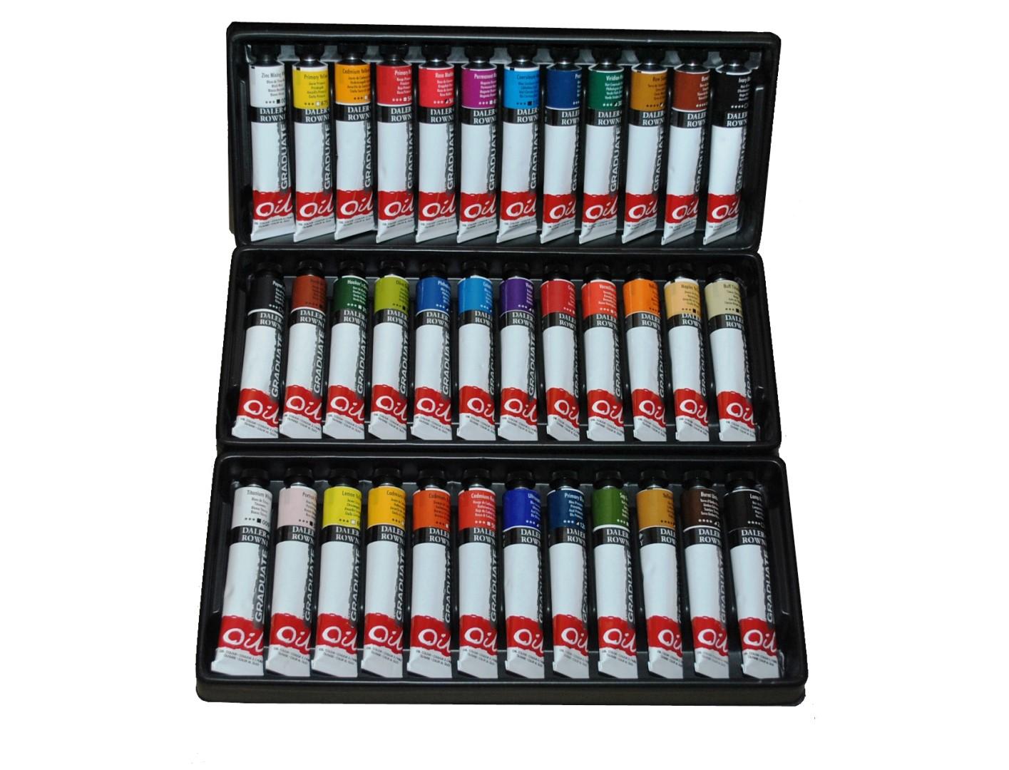 Sada 36x12ml Graduate olejových farieb Daler-Rowney