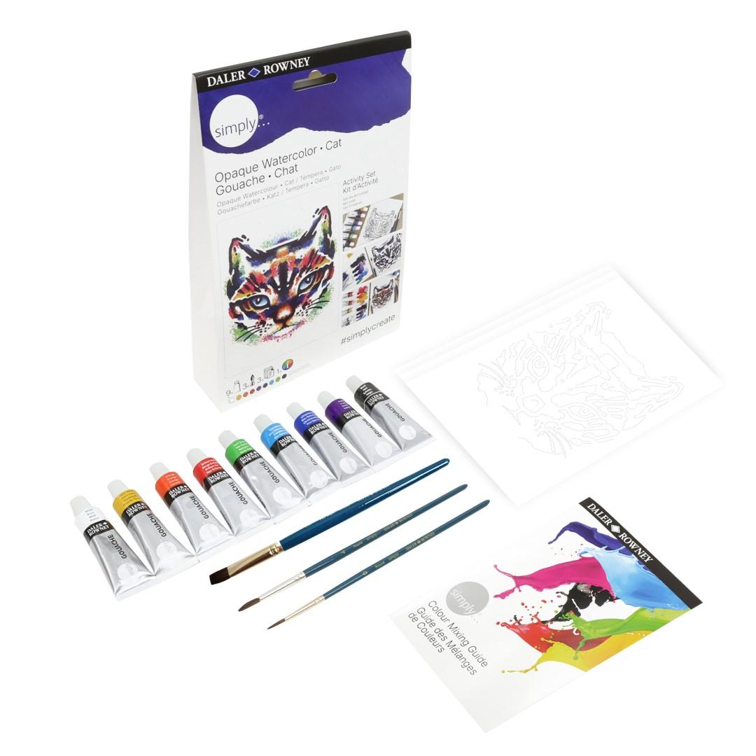 Štartovacia sada maľovania gvašom Simply Daler-Rowney