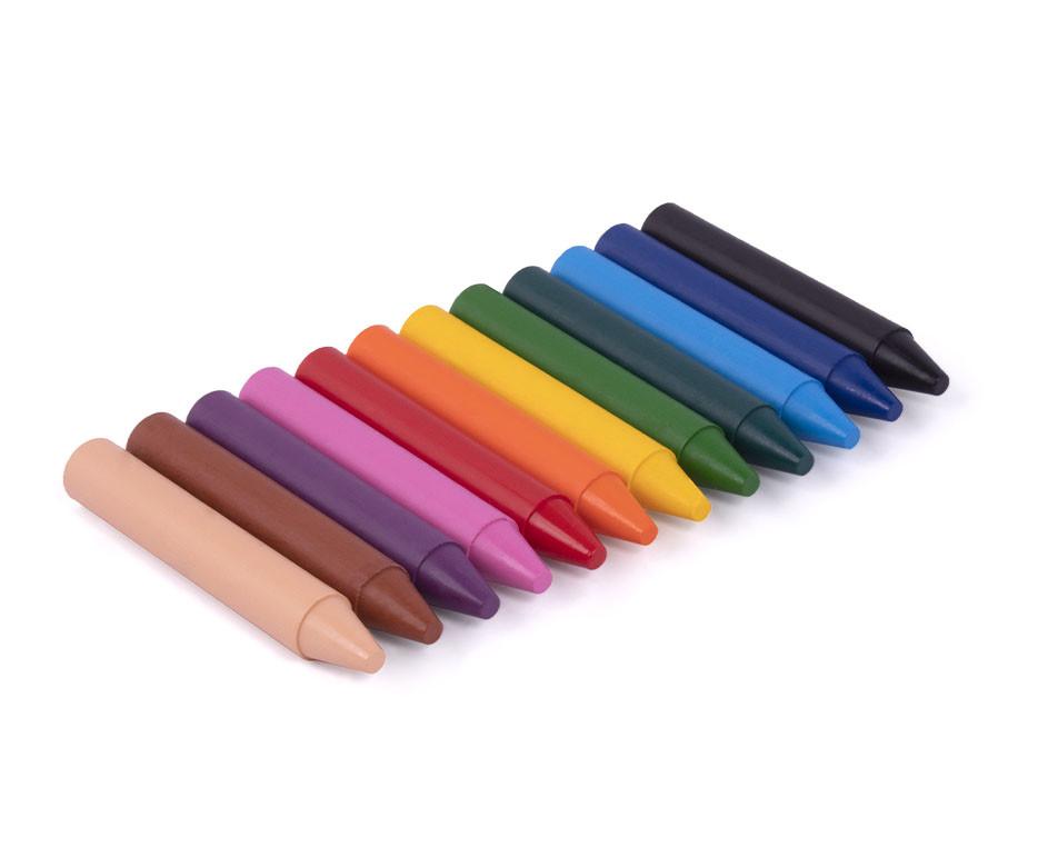 Okrúhle voskovky JOVI, 12ks (14 rôznych odtieňov)