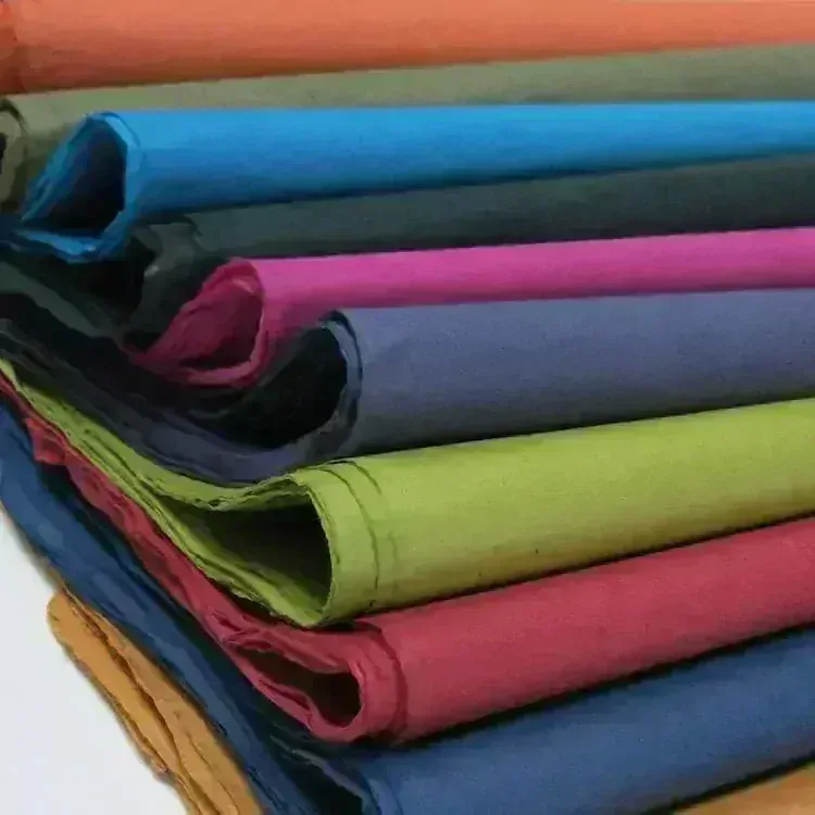 Himalájsky papier 50 x 75cm KHADI COLOR LOKTA - turqoise, 30g/m2, 1ks