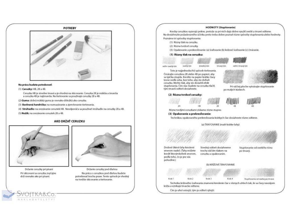 Škola kreslenia – tieňovanie - Krajina a zátišie