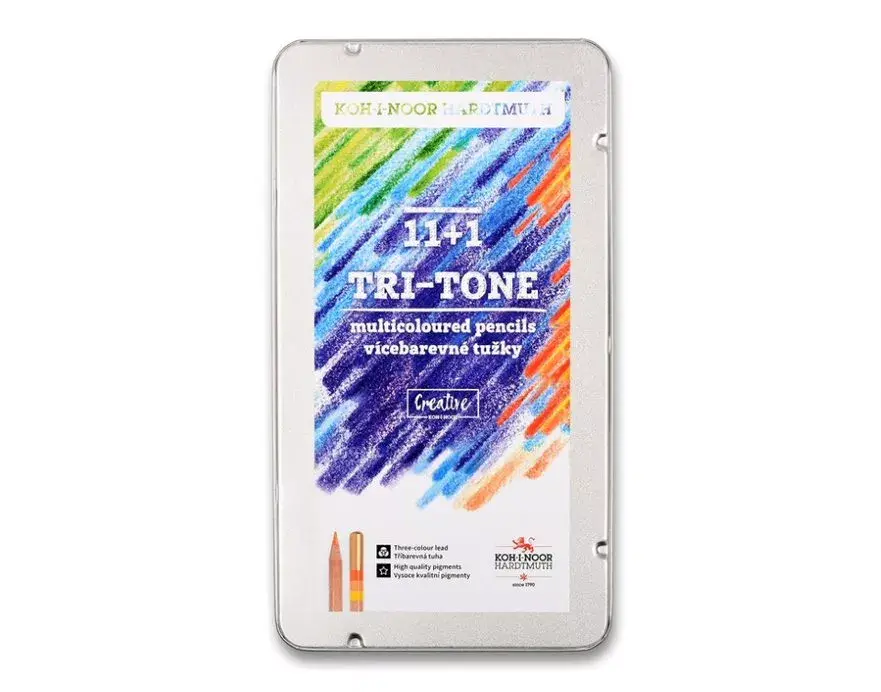 Sada 12 trojfarebných ceruziek TRI-TONE KOH-I-NOOR