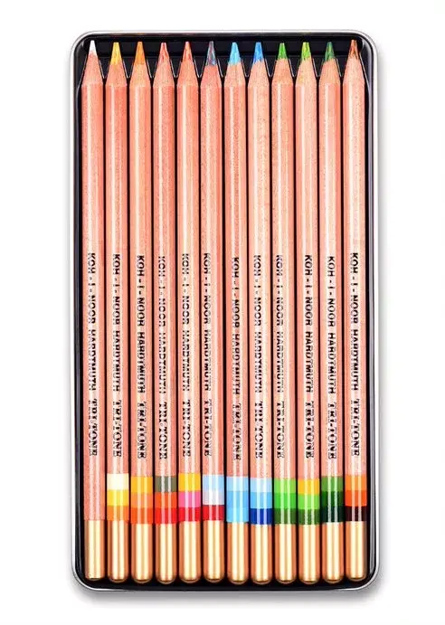 Sada 24 trojfarebných ceruziek TRI-TONE KOH-I-NOOR