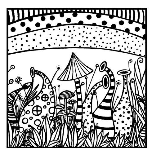 CERNIT polymérová textúra 9x9cm - príroda