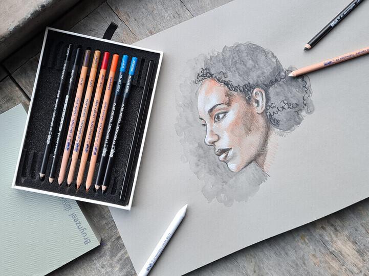 Sada 12 špeciálnych ceruziek Bruynzeel Design Graphite