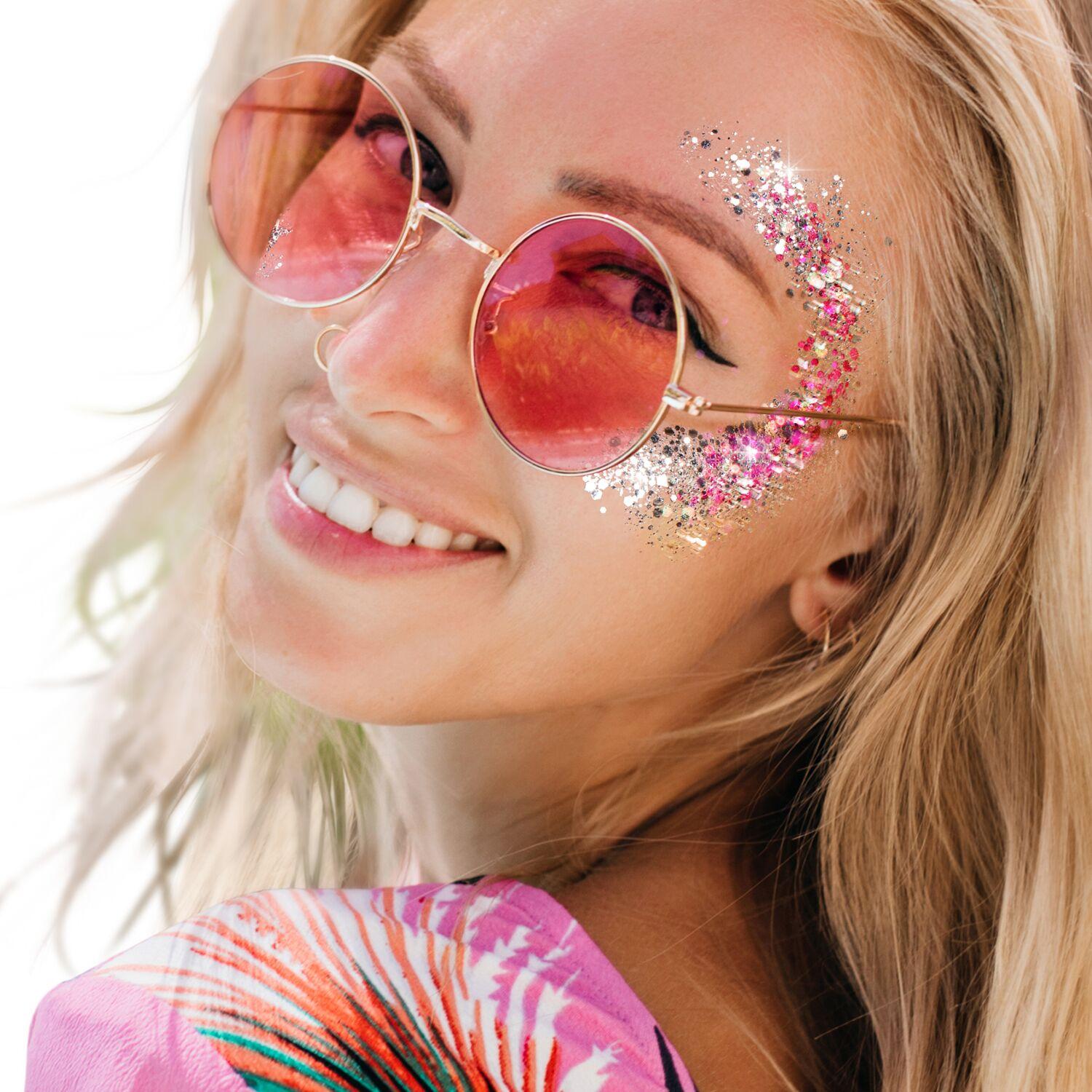 Glitrové holografické gély Holographic Chunky Glitter Gels PaintGlow, 12ml