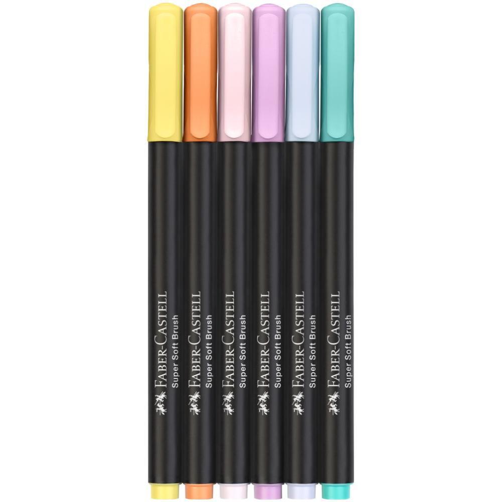 Popisovače Black Edition set 6 farebné pastelové