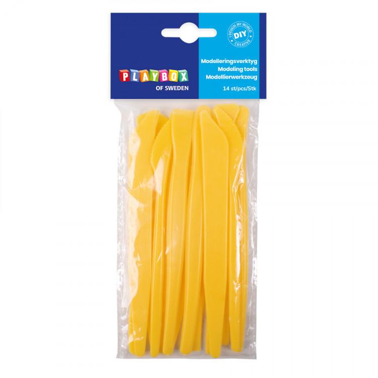 Plastové modelovacie nože, 14ks