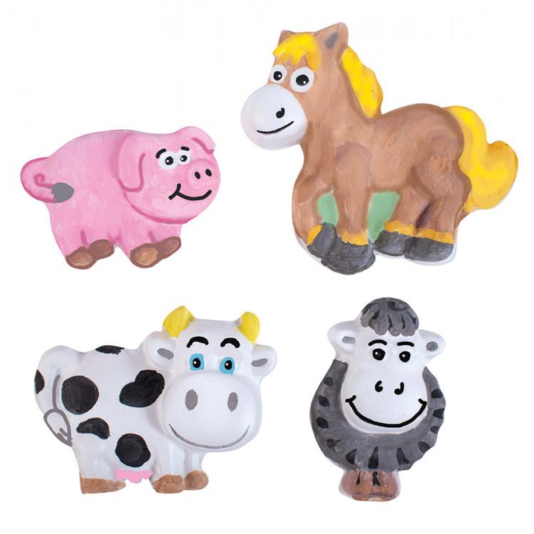 Plastová forma na odlievanie, 17x17cm - zvieratká