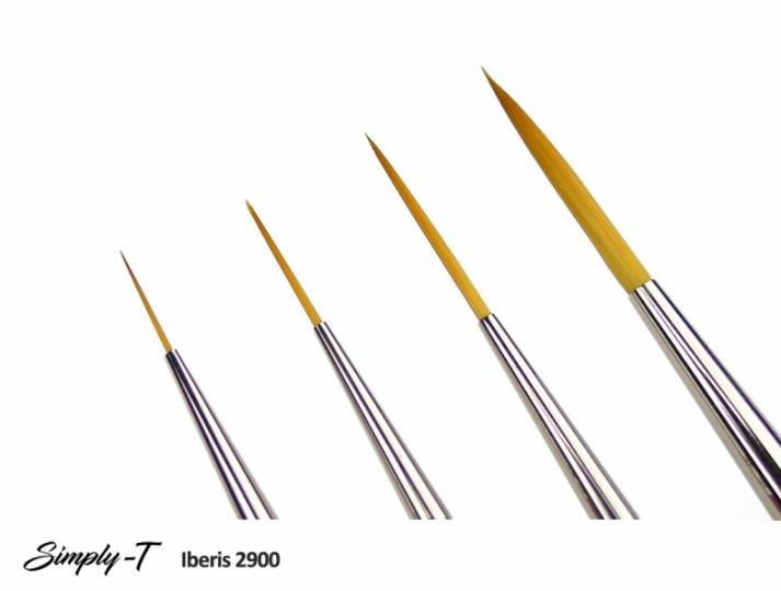 Linkovací štetec Liner Iberis, syntetické štetiny, krátka rukoväť