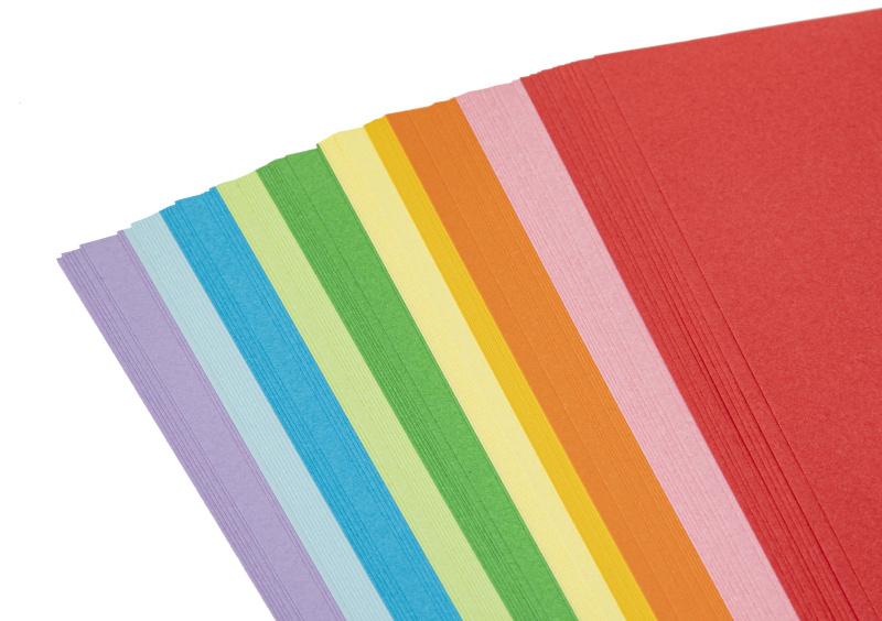 Farebný papier A4 - mix farieb, 110g/m2 - 30 listov