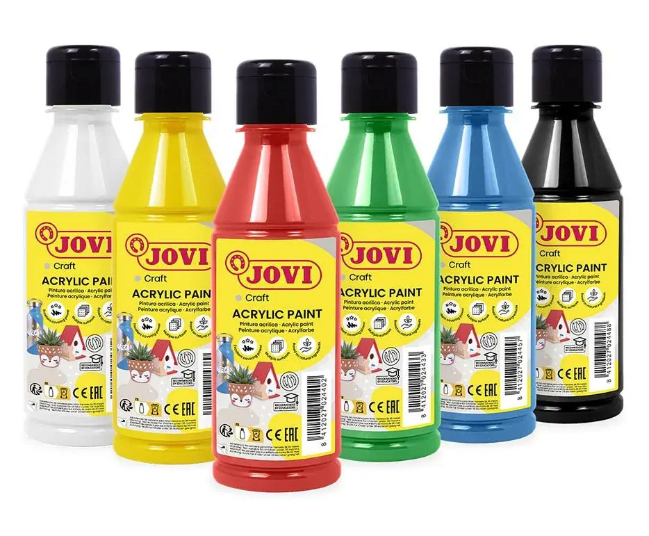 Akrylové farby JOVI pre deti, 6x250ml