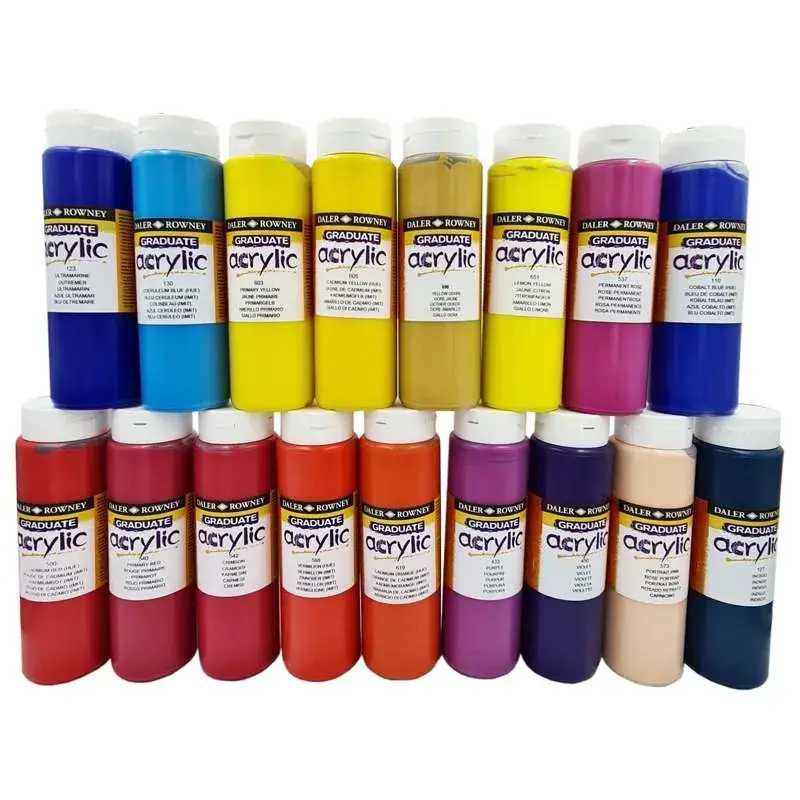 Akrylové farby Graduate Daler-Rowney, 500ml (rôzne odtiene) 