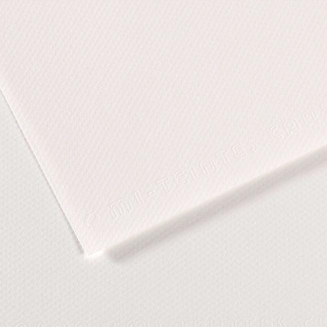 Skicár 24x32cm CANSON Mi-Teintes na pastel - biele listy, lepená väzba, 160 g/m2, 20 listov