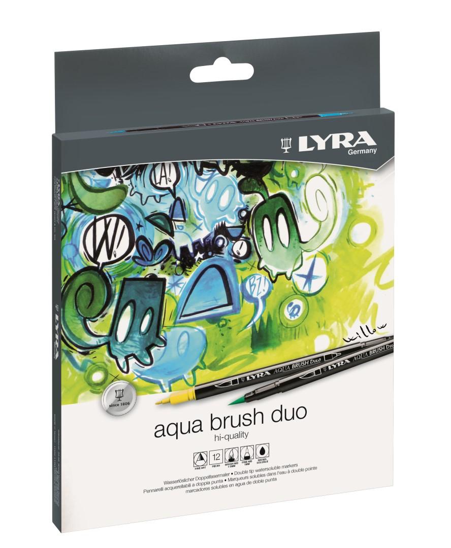 Lyra Aqua Brush Duo sada v papierovej krabičke 12ks