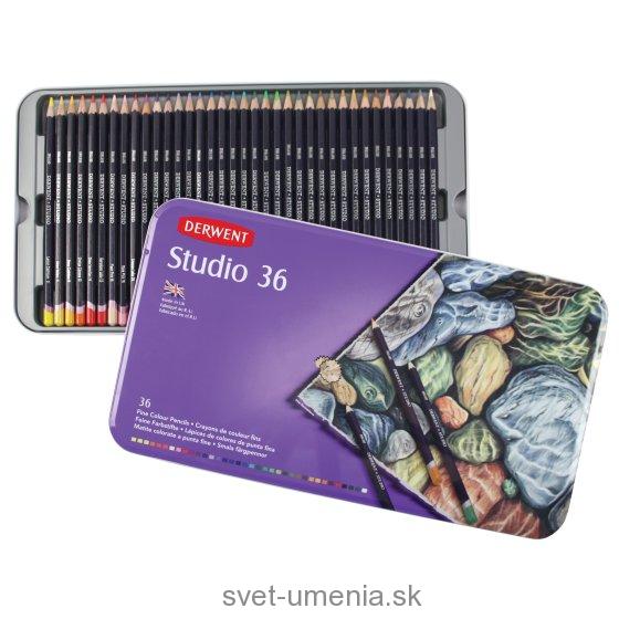 Sada 36 STUDIO farebných ceruziek DERWENT