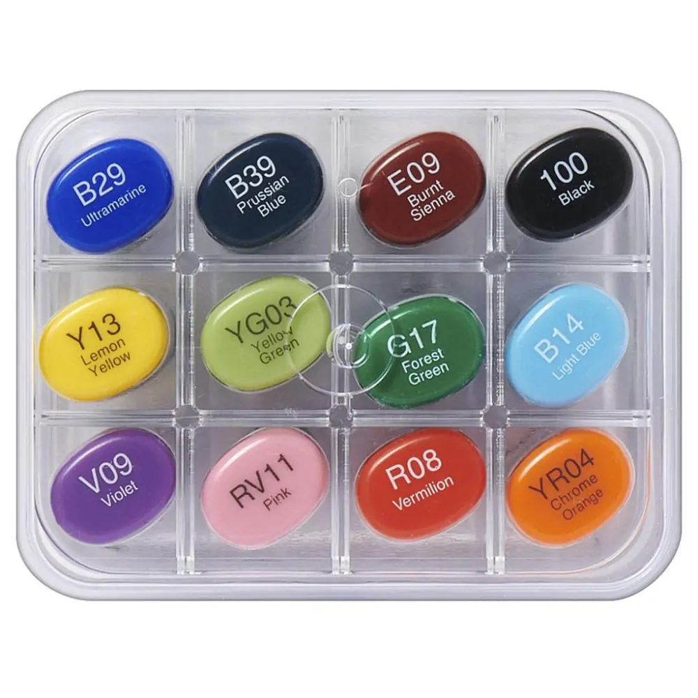 Sada markerov Copic sketch 12ks základné odtiene