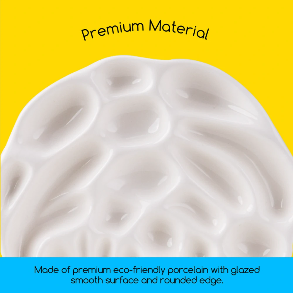 Porcelánová paleta v tvare ruže 15x15cm