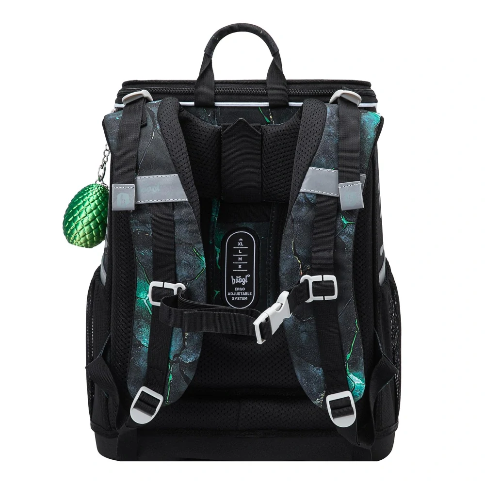 Školská sada batoh, peračník, vrecko, zástera, peňaženka - Zippy Draci II