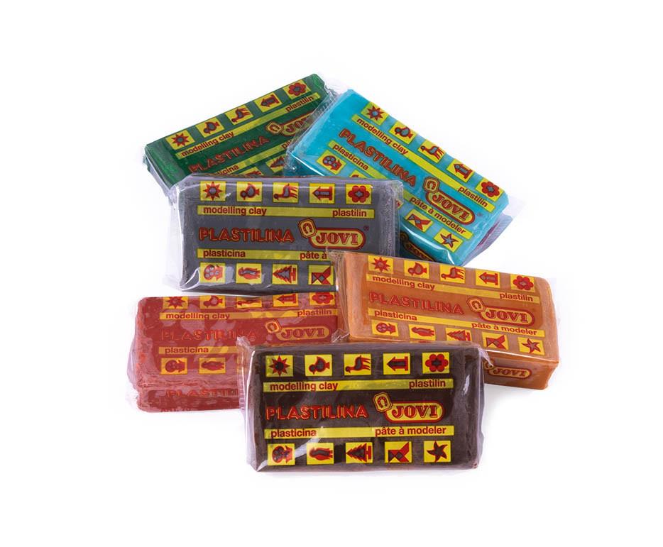 Plastelína JOVI - prírodné farby, 6 farieb - 18x50g