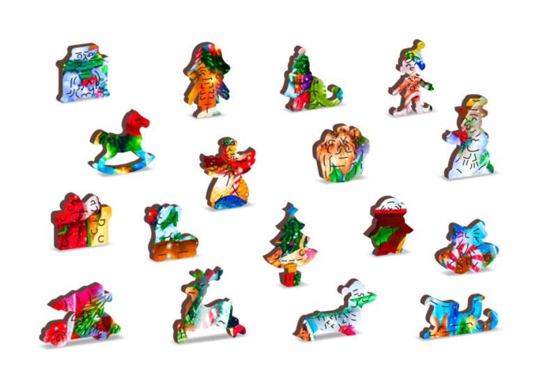 Drevené puzzle - Vianoce, 750 dielov
