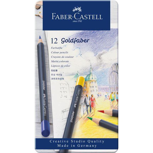 Pastelky Goldfaber permanent set-plech 12 farebné