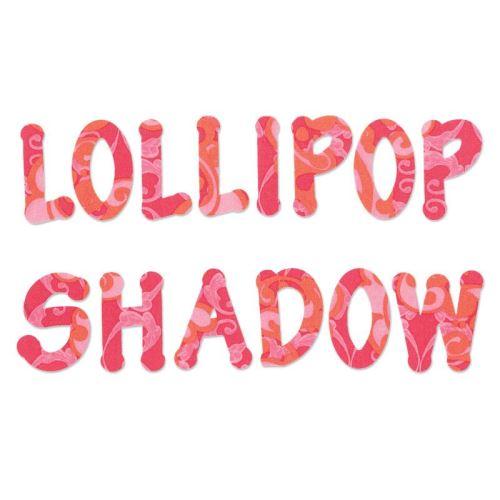 SIZZIX Vyrezávacia šablóna Bigz - sada 4ks - Abeceda Lollipop shadow