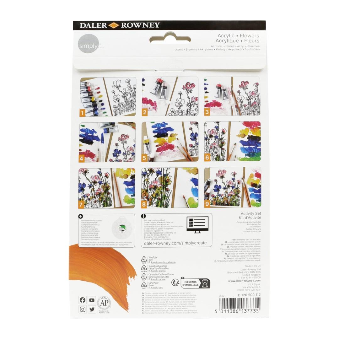 Štartovacia sada maľovania akrylom Simply Daler-Rowney