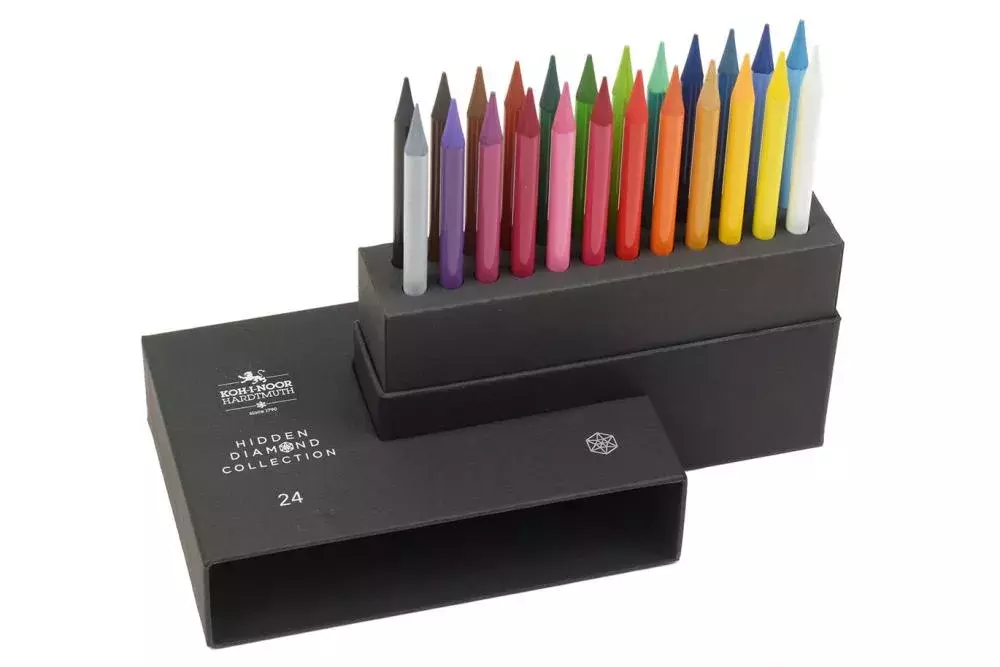 Sada 24 pasteliek v laku PROGRESSO KOH-I-NOOR HIDDEN DIAMOND