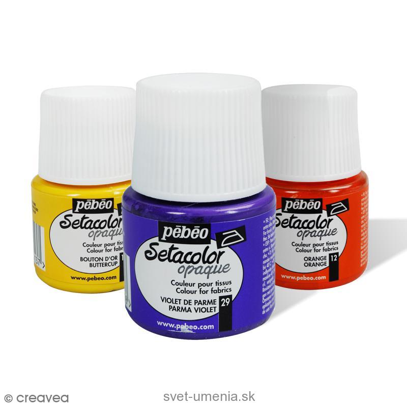 Farby na textil Pebeo Setacolor Opaque, 45 ml