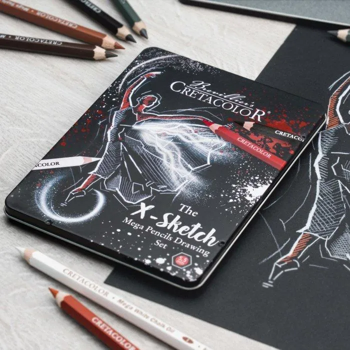Sada na kreslenie X-Sketch Mega CRETACOLOR, 12ks
