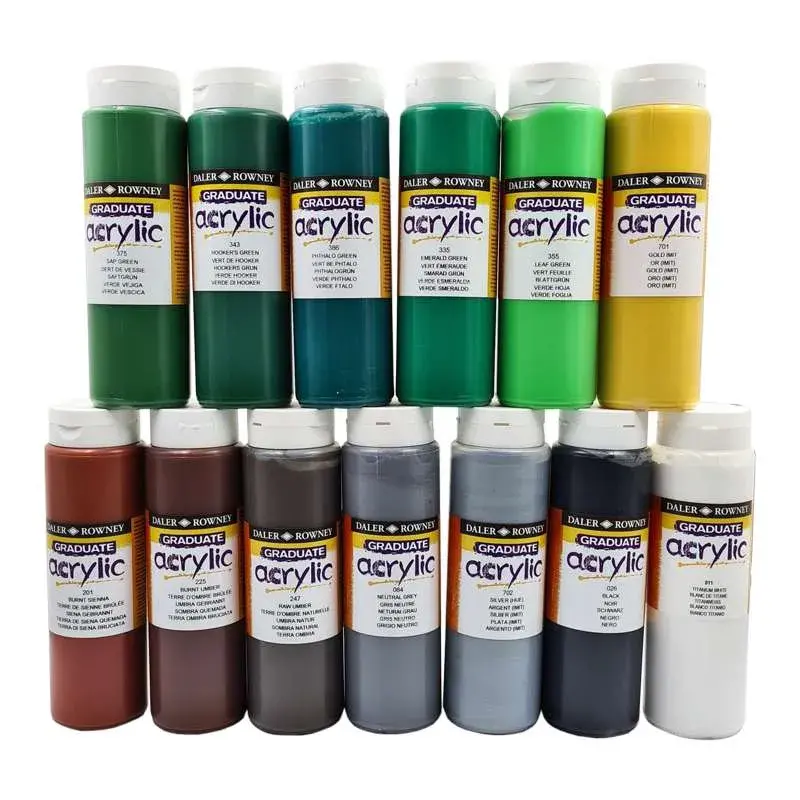 Akrylové farby Graduate Daler-Rowney, 500ml (rôzne odtiene) 