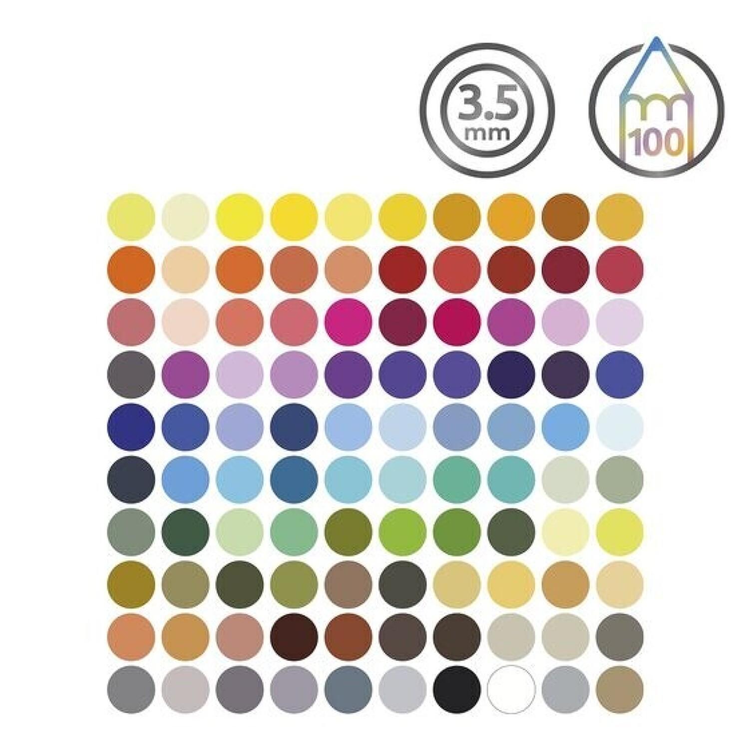 Sada 100 farebných ceruziek Derwent Chromaflow