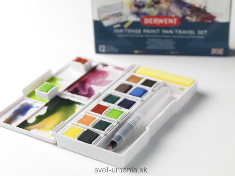 Cestovná sada INKTENSE DERWENT, 12 ks