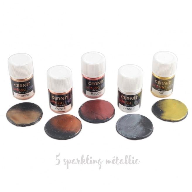 Sparkling sľudový prášok Cernit (rôzne farby)