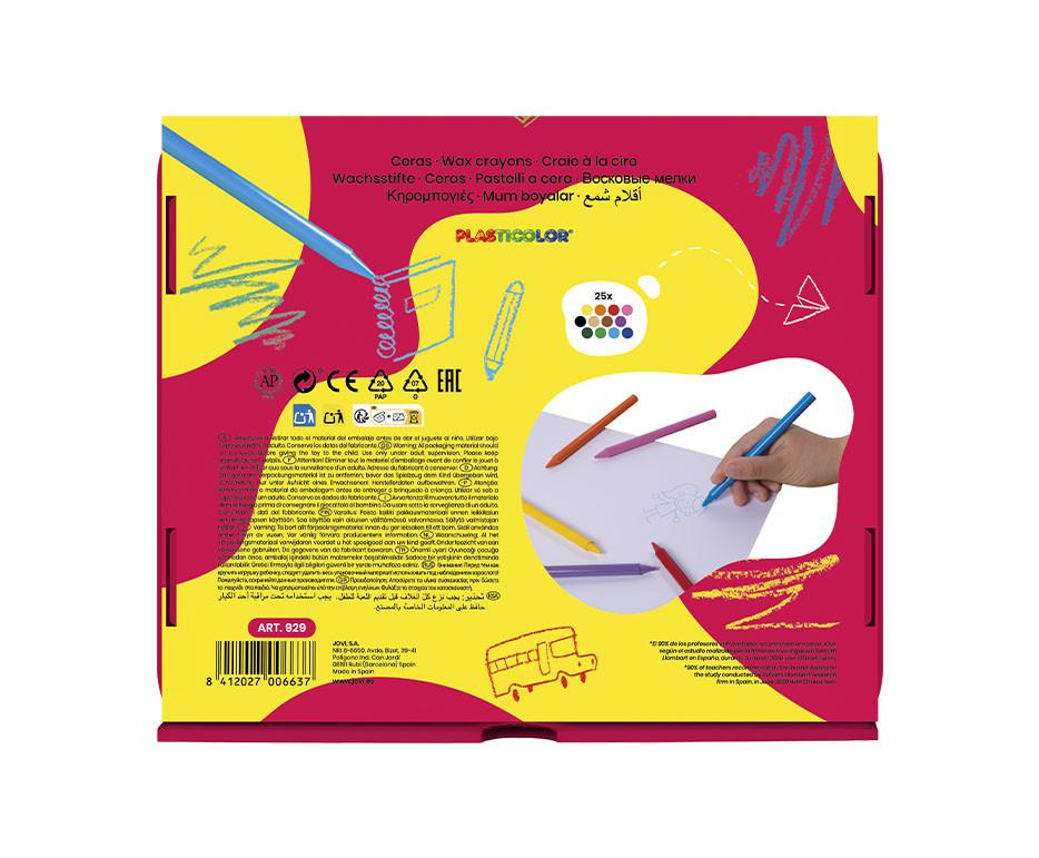 Okrúhle pastelky JOVI, 12 farieb - 300ks