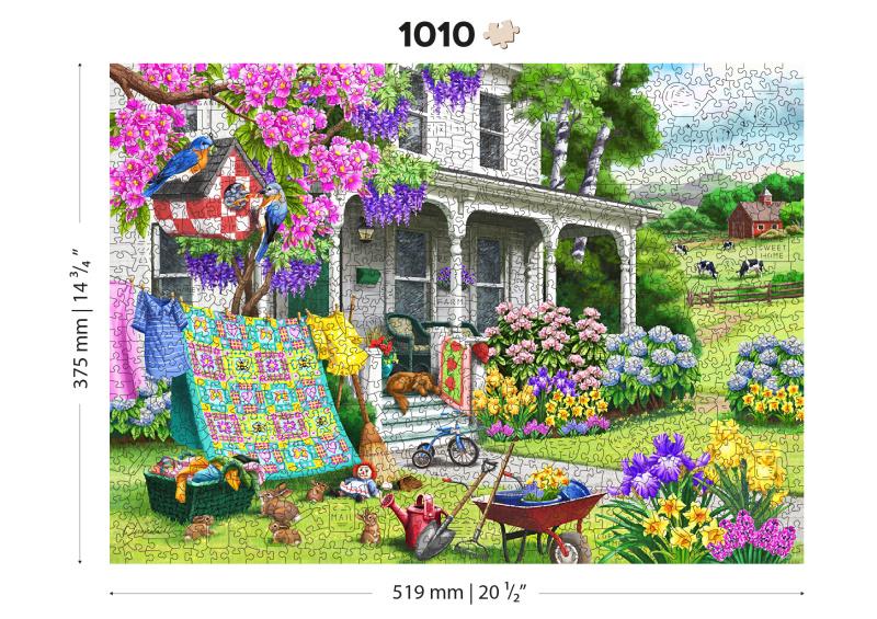 Drevené puzzle - záhrada, 1010 dielov