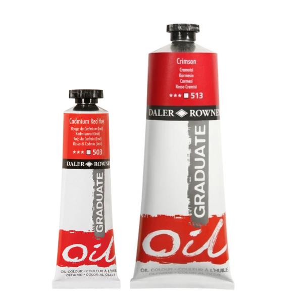 Olejové farby D&R Graduate, 38ml (42 odtieňov)