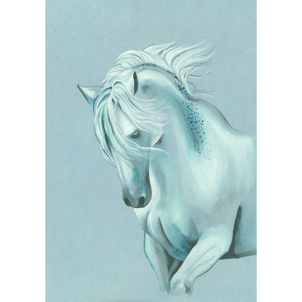 Skicár A4 Paint'On mix-media CLAIREFONTAINE - modré listy, lepená väzba, 250g/m2, 30 listov