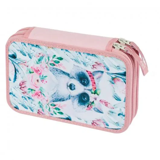 Školská sada aktovka, peračník, vrecko, dosky, peňaženka Shelly Medvedík