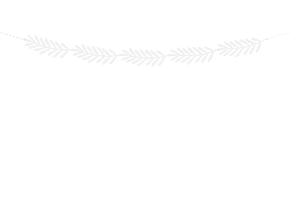 Girlanda z papiera - perie, dekorácia, 1,8m