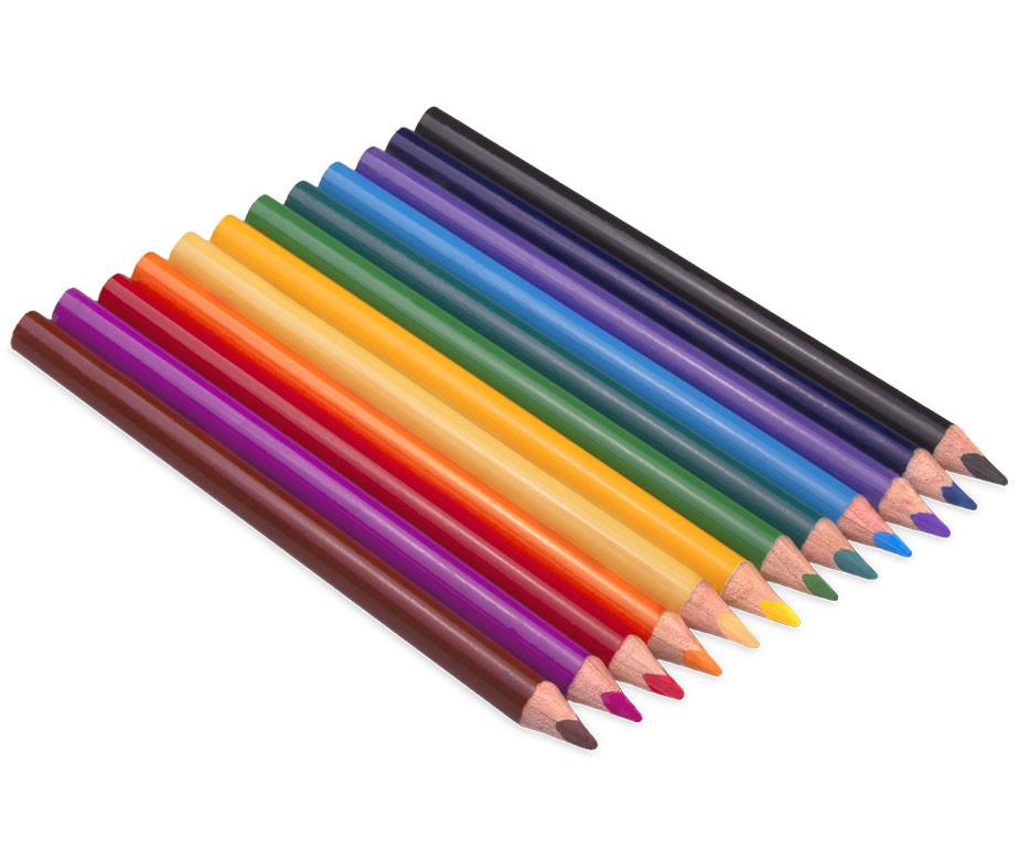 Drevené pastelky JUMBO JOVI pre deti, 12ks