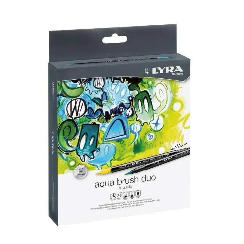Lyra Aqua Brush Duo sada v papierovej krabičke 36ks